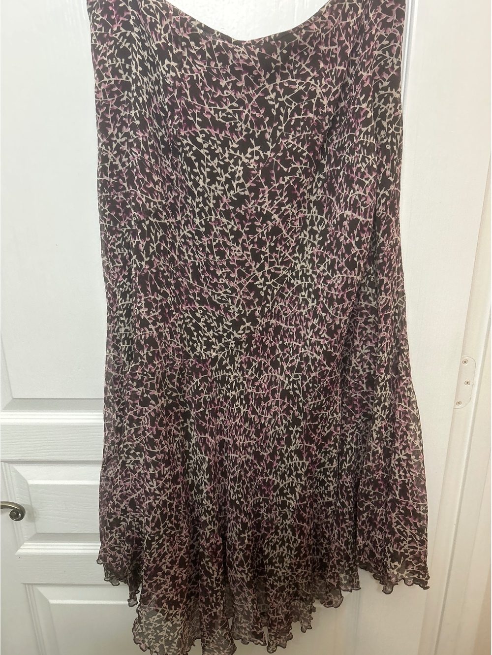 Anne Klein Women's Silk Floral Print Dress Size 10